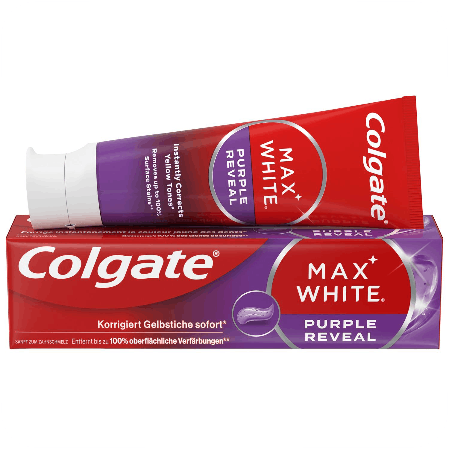 Colgate Zahnpasta Max White Purple Reveal